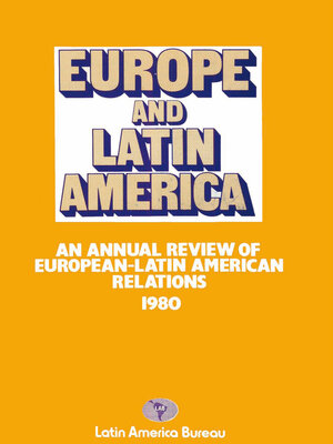 cover image of Europe and Latin America 1980